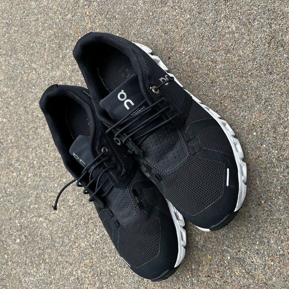 Womens Size 9 On Cloud 5 Black Lifestyle Slip On Athletic Running Sneakers Shoes - Picture 3 of 11